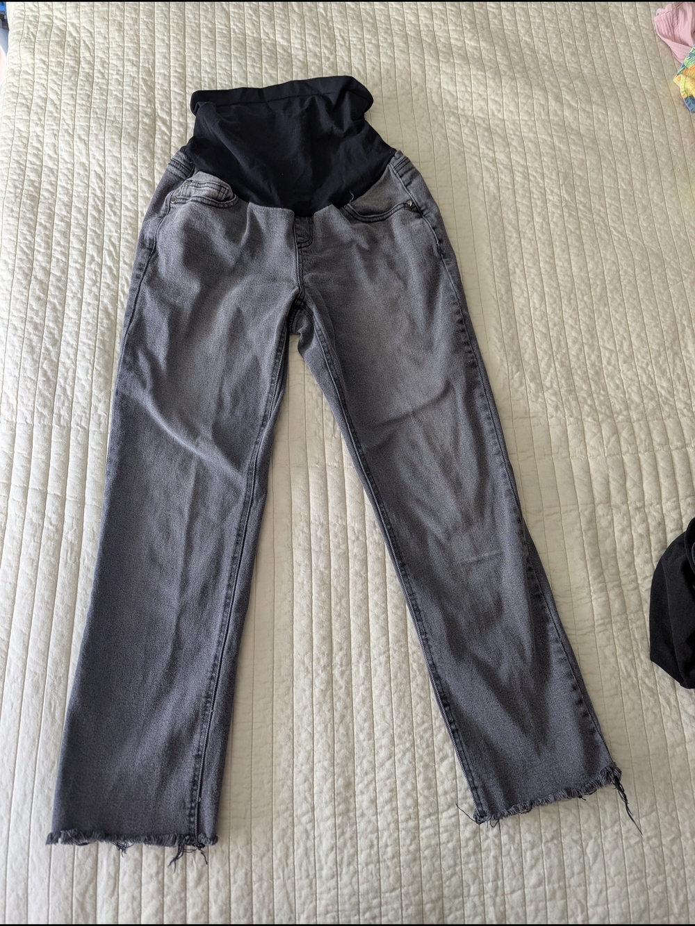 Motherhood Gray/Black Maternity Jeans - Small